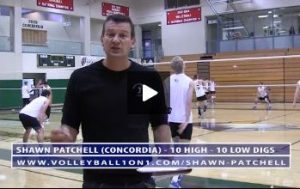10 High, 10 Low Volleyball Defense Warm Up Drill