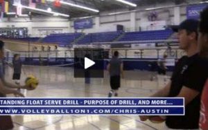 5 Rep Standing Float Serve Drill, Verbal Cues and Purpose with Chris Austin