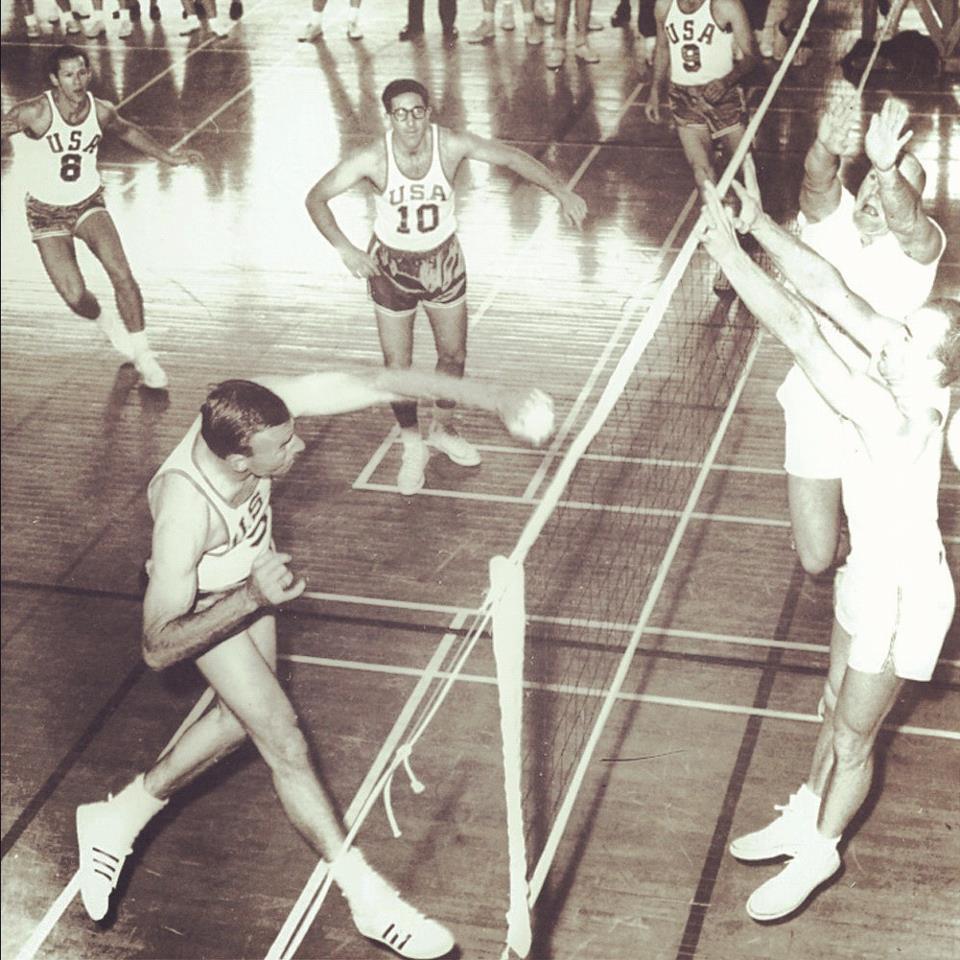 Al Scates Playing Volleyball