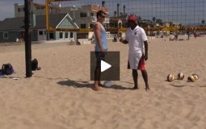 Beach Volleyball Spiking with Steve Anderson - Video 3 Hitting Footwork
