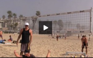 Beach Volleyball Superman Defensive Technique - Hand Down for Control