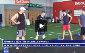 Kettlebell Swings, Gobler Squat, RDL Stretch, TRX - Y,T,W, Rows  - Velocity Workout 2 - Jump Day (Video 1)