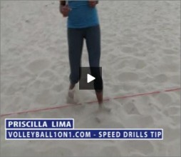 Priscilla Lime Beach Volleyball Speed Drill