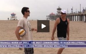 Triangle Warm Up Drill with Pedro Brazao - The Most Used Drill in Beach Volleyball