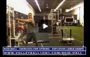 Volleyball Exercises for Spiking Harder - Explosive Cable Chops - With Reid Hall