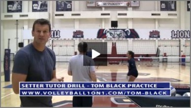Volleyball Setter Tutor Drill With Ron Larson and Tom Black