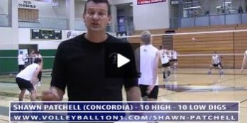 10 High, 10 Low Volleyball Defense Warm Up Drill