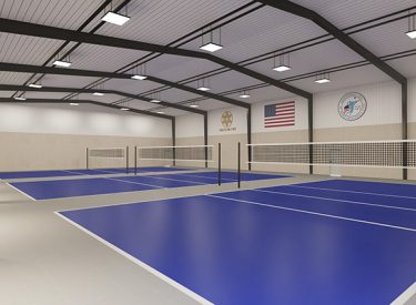 New Facility Three New Courts For Volleyball Camp