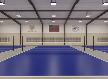 New Facility Courts For Volleyball Camp