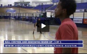 5 by 5 Ball Control and Armswing Warm Up Drill with Chris Austin