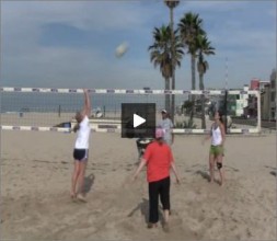 Adriano Ticao Beach Volleyball Beginner Drill Triangle Pass Set