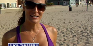 Alicia Zamparelli Beach Volleyball Up