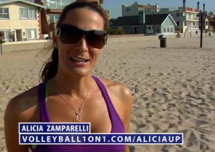 Alicia Zamparelli Beach Volleyball Up