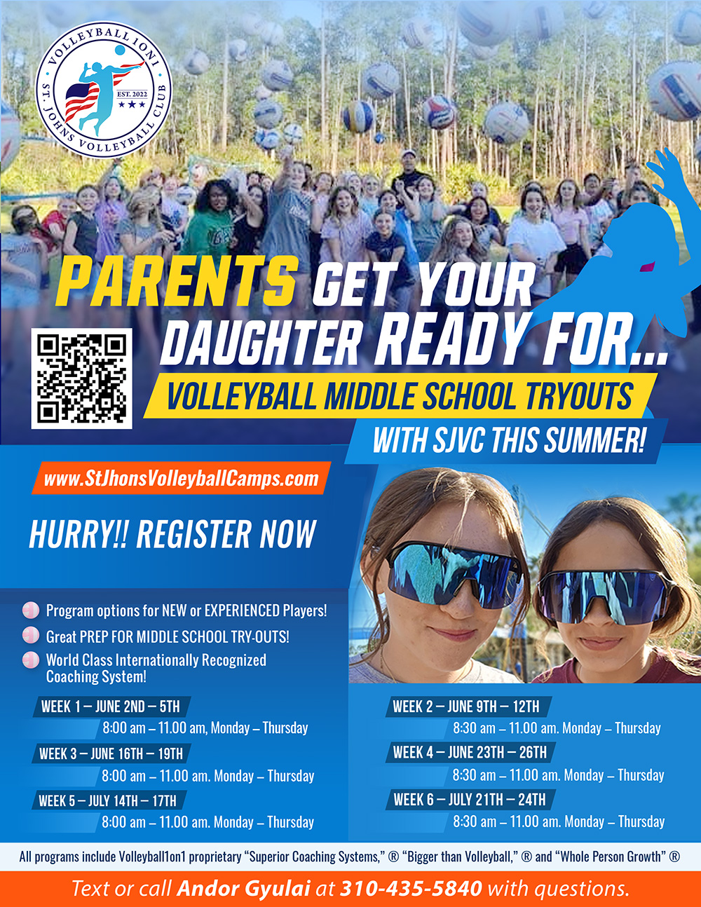 Youth Volleyball Camps Nocatee | Ponte Vedra
