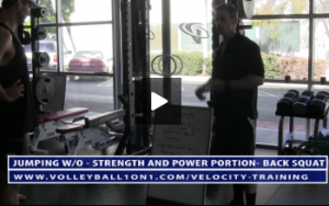 Back Squat and 3 Point Row - Strength and Power Portion Workout - Velocity Workout 2 - Jump and Landing Day