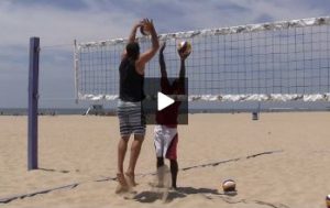 Beach Volleyball Blocking with Steve Anderson - Video 5 Play On the Ball