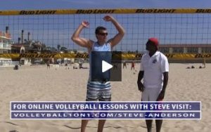 Beach Volleyball Spiking with Steve Anderson - Video 2 Arm Swing Technique