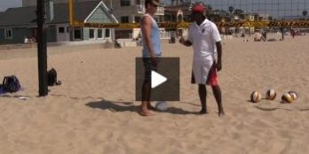 Beach Volleyball Spiking with Steve Anderson – Video 3 Hitting Footwork