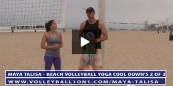 Beach Volleyball Yoga Cool Down Exercises – Video 2 of 3