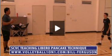 Bill Ferguson SCVC Teaching Volleyball Defense Drill, Pancake