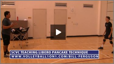 Bill Ferguson SCVC Teaching Volleyball Defense Drill, Pancake