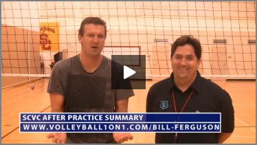 Bill Ferguson SCVC Volleyball Practice Reviewed