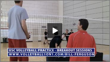 Bill Ferguson Team Breakout Sessions Middle Blocker Volleyball Defense Drill