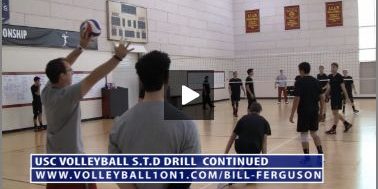 Bill Ferguson USC running STD Volleyball Drill