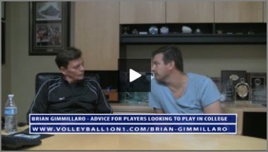 Brian Gimmillaro Advice for Volleyball Players Looking to Play in College