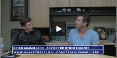 Brian Gimmillaro Advice on Coaching Volleyball