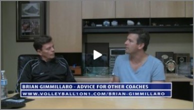 Brian Gimmillaro Advice on Coaching Volleyball