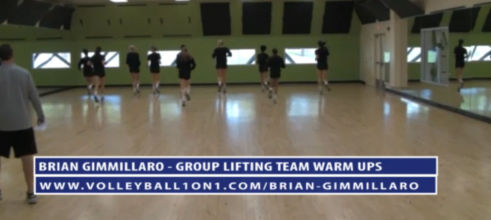 Brian Gimmillaro Lifting Team Warm Up Volleyball Drills