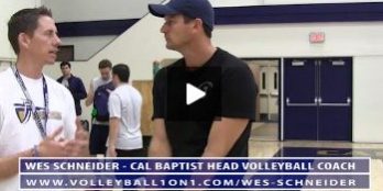 Cal Baptist End of Volleyball Practice Review with Wes Schneider