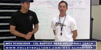 Cal Baptist Mens Volleyball Practice Outline with Coach Wes Schneider