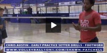 Chris Austin – Volleyball Setter Drill for Footwork Patterns and Technique