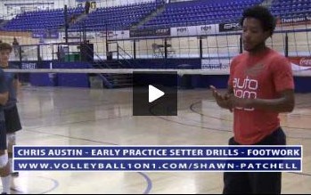 Chris Austin – Volleyball Setter Drill for Footwork Patterns and Technique