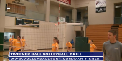 Dan Fisher Tweener Ball Transition Volleyball Drill