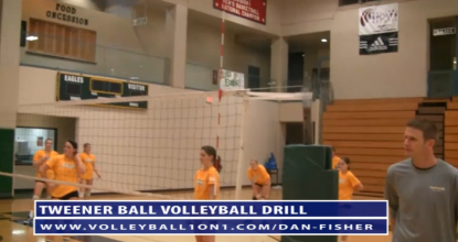 Dan Fisher Tweener Ball Transition Volleyball Drill