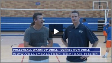 Dan Fisher Volleyball Warm Up – Correction Volleyball Drill