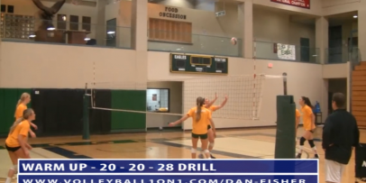 Dan Fisher Volleyball Warm Up Drills – 20 20 28 Volleyball Drill