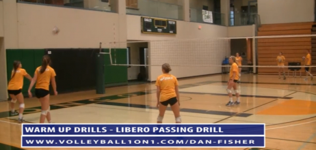 Dan Fisher Volleyball Warm Up – Libero Passing Drill