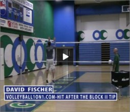 David Fischer Volleyball Block to Hit Transition