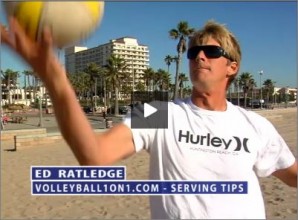 Ed Ratledge Beach Volleyball Breathing while Serving