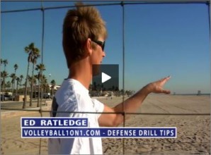 Ed Ratledge Beach Volleyball Defense Drill