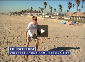 Ed Ratledge Beach Volleyball Passing Tip