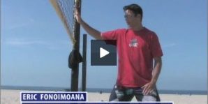 Eric Fonoimoana Beach Volleyball Blocking