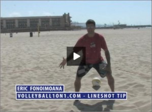 Eric Fonoimoana Beach Volleyball Line Shot