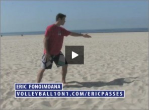 Eric Fonoimoana Beach Volleyball Passing