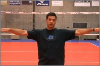 Eric Fonoimoana Volleyball Stretching – Arm Circles