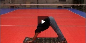 Eric Fonoimoana Volleyball Stretching – Downward Dog